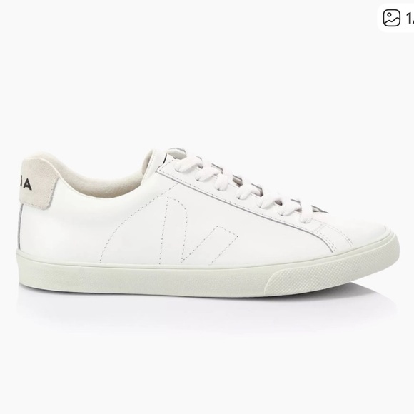 Veja Esplar Stitched Logo Leather Low-Top Sneakers size 5 - Picture 1 of 9